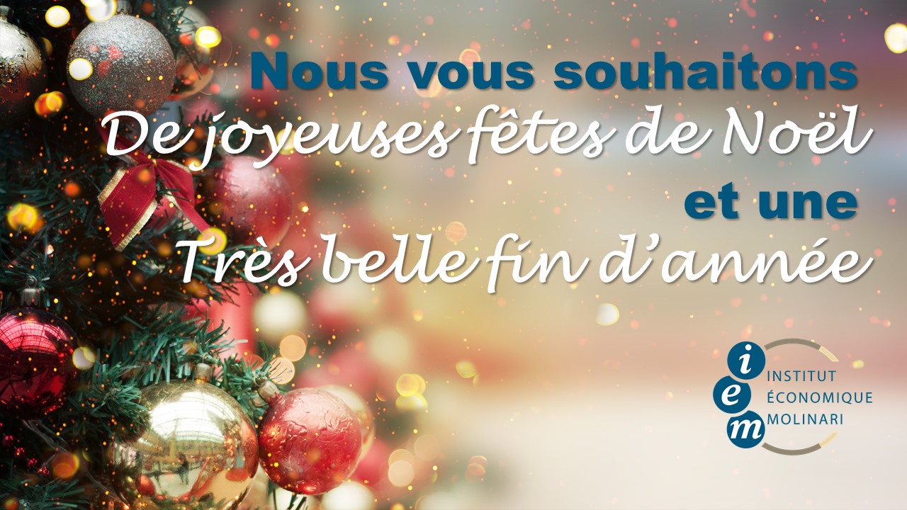 Nous vous souhaitons de joyeuses fêtes de Noël et une très belle fin d